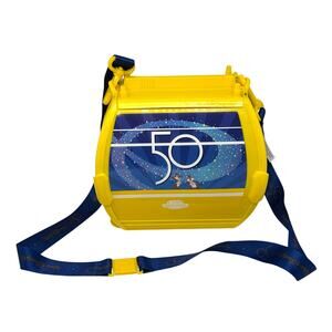 Disney Parks 50th Anniversary Popcorn Bucket Skyliner Yellow Memorabilia